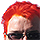 RonkLogan with orange hair